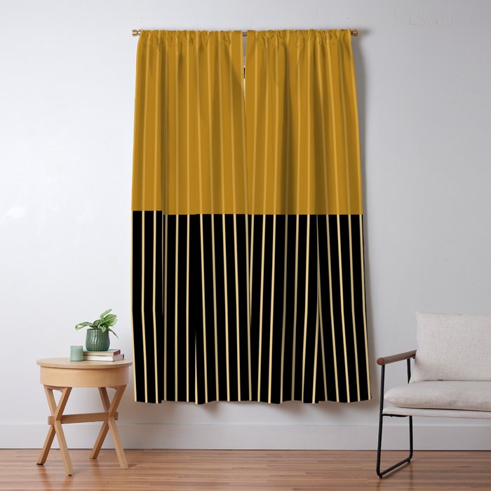 Color Block Lines XII Window Curtain Gallery Image 5