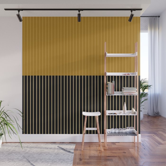 Color Block Lines XII Wall Mural Gallery Image 1