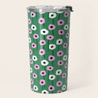 Abstract Poppies Pink & Green Travel Mug Gallery Image 2