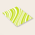Wavy Stripes XXXVIII - Y2K Lime Green Notebook Gallery Image 3