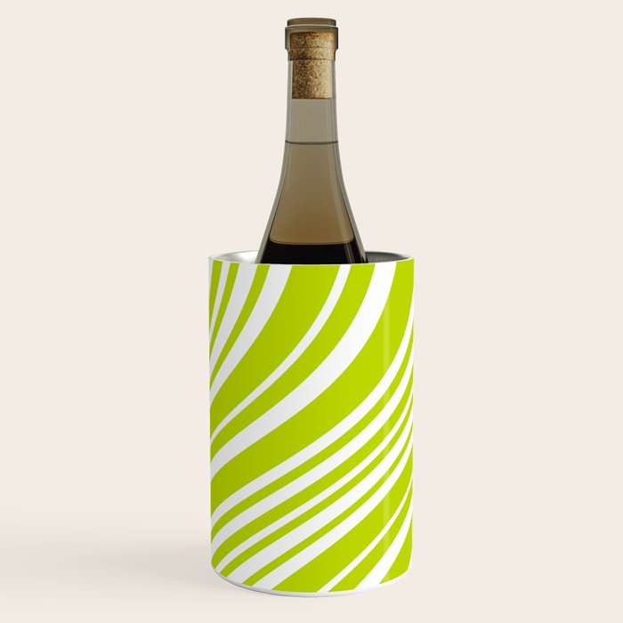 Wavy Stripes XXXVIII - Y2K Lime Green Wine Chiller Gallery Image 3