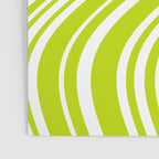 Wavy Stripes XXXVIII - Y2K Lime Green Poster Gallery Image 3