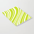 Wavy Stripes XXXVIII - Y2K Lime Green Notebook Gallery Image 2