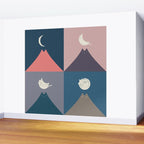 Moon Cat 2x2 Wall Mural Gallery Image 2