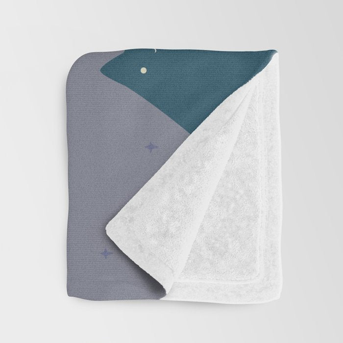 Moon Cat 2x2 Throw Blanket Gallery Image 3
