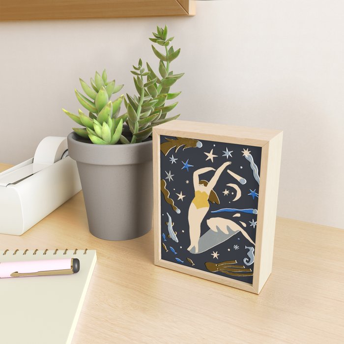 Space surf Mini Art Print Gallery Image 2