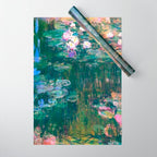 Claude Monet Water Lilies,Nymphéas Wrapping Paper Gallery Image 1