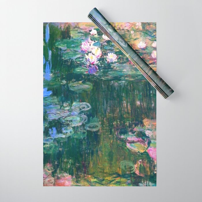 Claude Monet Water Lilies,Nymphéas Wrapping Paper Gallery Image 1