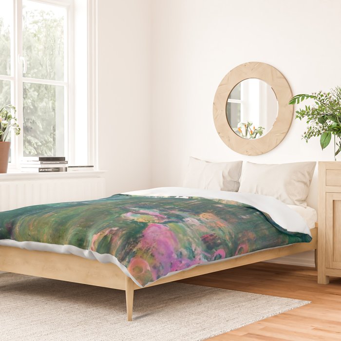 Claude Monet Water Lilies,Nymphéas Duvet Cover Gallery Image 2
