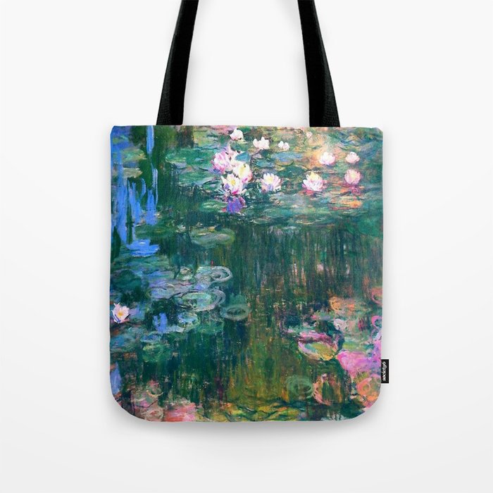 Claude Monet Water Lilies,Nymphéas Tote Bag Gallery Image 1