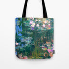 Claude Monet Water Lilies,Nymphéas Tote Bag Gallery Image 1