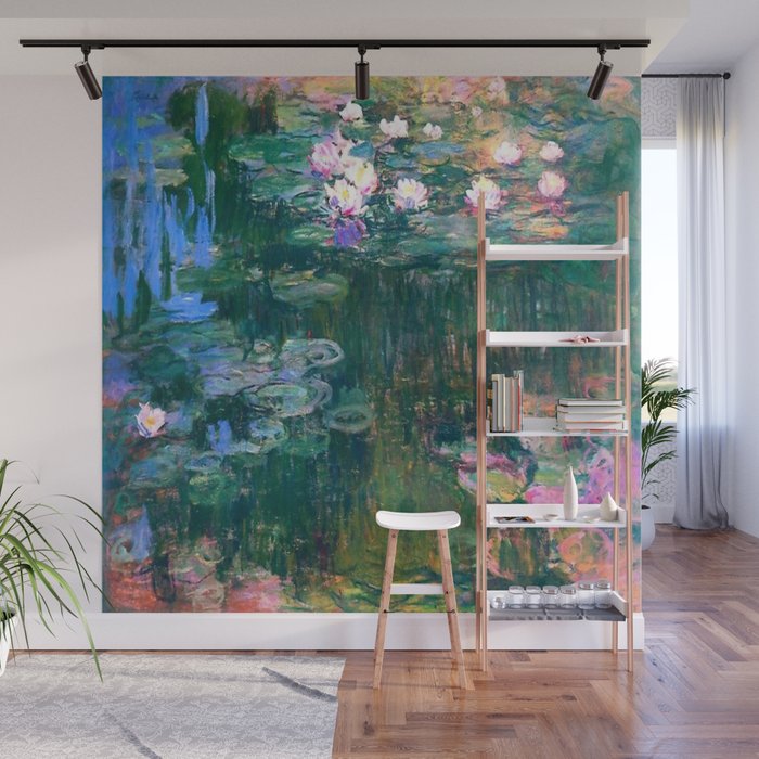 Claude Monet Water Lilies,Nymphéas Wall Mural Gallery Image 1