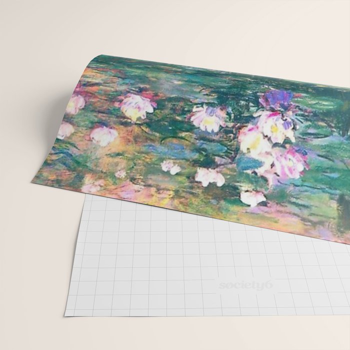 Claude Monet Water Lilies,Nymphéas Wrapping Paper Gallery Image 2