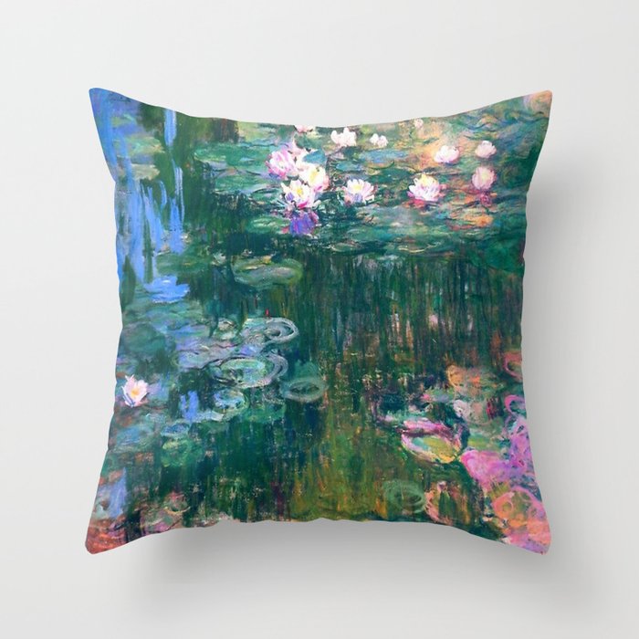 Claude Monet Water Lilies,Nymphéas Throw Pillow Gallery Image 6
