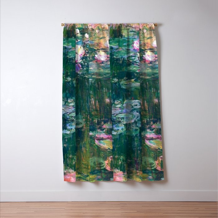 Claude Monet Water Lilies,Nymphéas Window Curtain Gallery Image 3