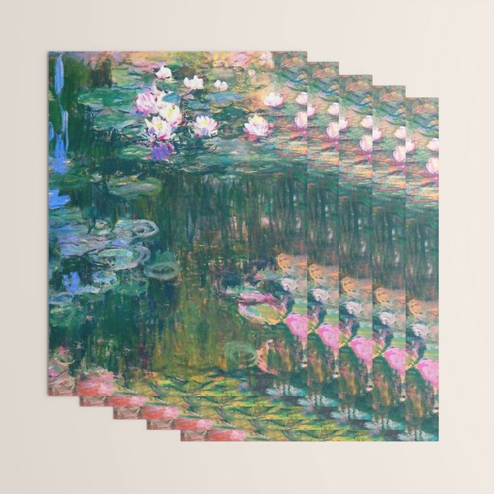 Claude Monet Water Lilies,Nymphéas Wrapping Paper Gallery Image 3