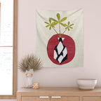 Red Moon Diamond Vase Wall Tapestry Gallery Image 2