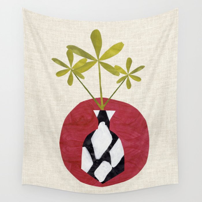 Red Moon Diamond Vase Wall Tapestry Gallery Image 4