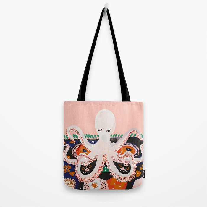 Meditating Octopus Tote Bag Gallery Image 2