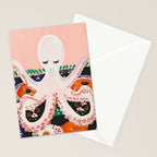 Meditating Octopus Stationery Card Gallery Image 2