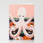 Meditating Octopus Stationery Card Gallery Image 2