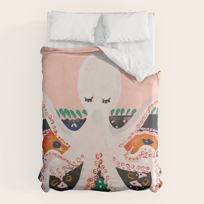 Meditating Octopus Duvet Cover Gallery Image 6