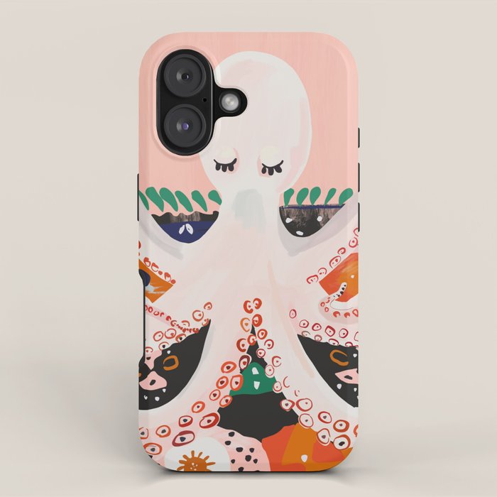 Meditating Octopus iPhone Case Gallery Image 1