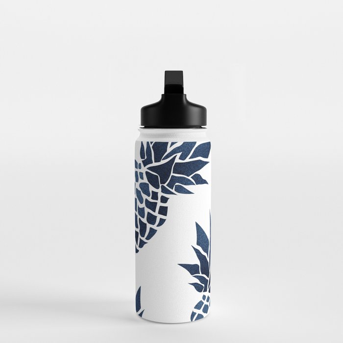Pineapple Blue Denim Water Bottle Gallery Image 3