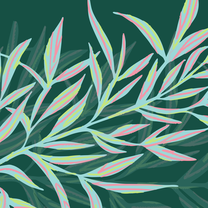 animal patterned Willow twig emerald Coffee Mug Gallery Image 2