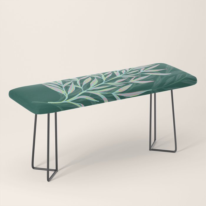 animal patterned Willow twig emerald Bench Gallery Image 1
