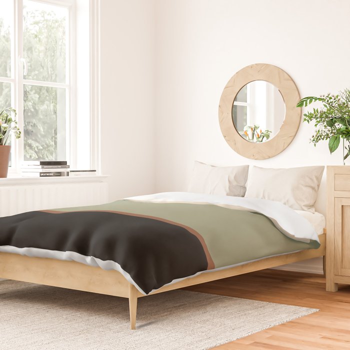 Contemporary Color Block XLVIII Duvet Cover Gallery Image 2
