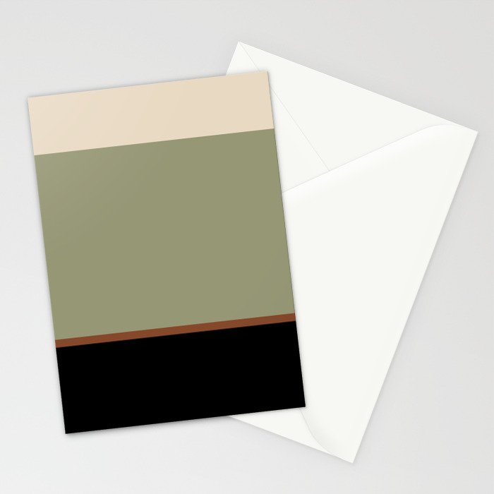 Contemporary Color Block XLVIII Stationery Card Gallery Image 2