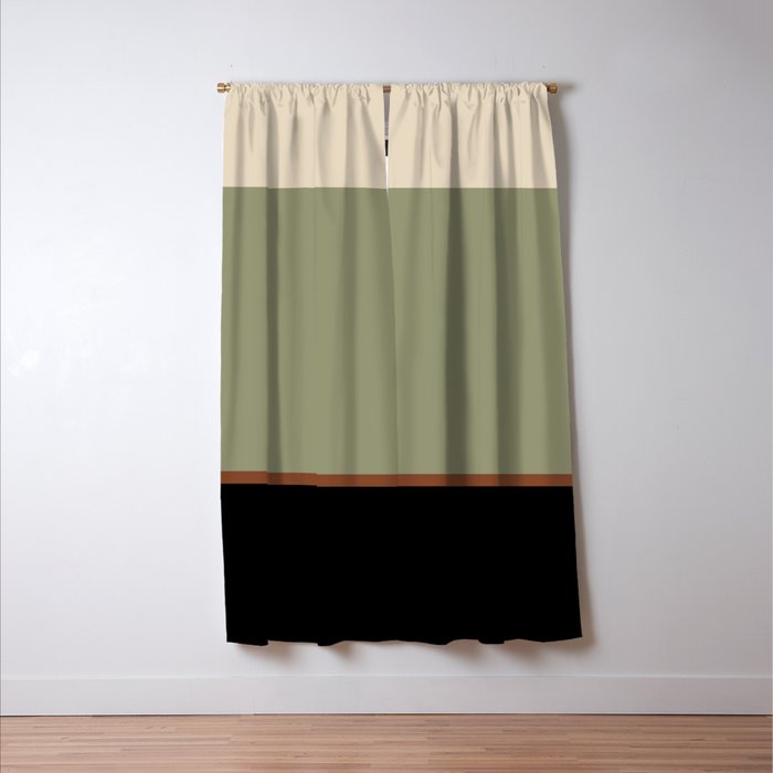 Contemporary Color Block XLVIII Window Curtain Gallery Image 3