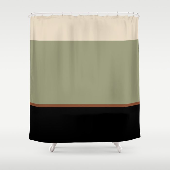 Contemporary Color Block XLVIII Shower Curtain Gallery Image 1