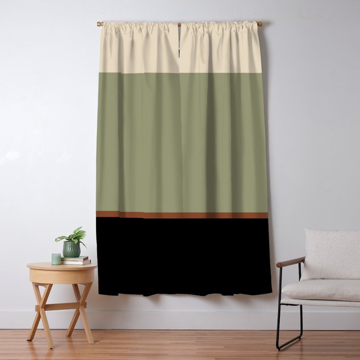 Contemporary Color Block XLVIII Window Curtain Gallery Image 5