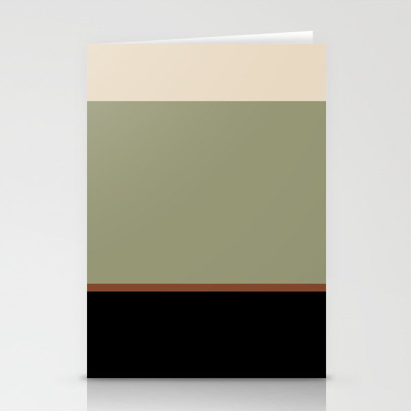 Contemporary Color Block XLVIII Stationery Card Gallery Image 2