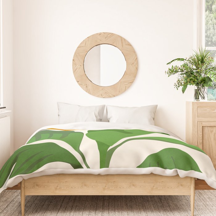 Above The Treetops / Tropical Plant Series Duvet Cover Gallery Image 3