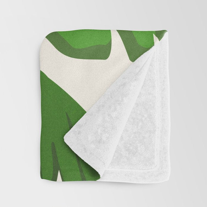 Above The Treetops / Tropical Plant Series Throw Blanket Gallery Image 3