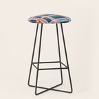 Dark Bold Linear Harmony Stool Gallery Image 1