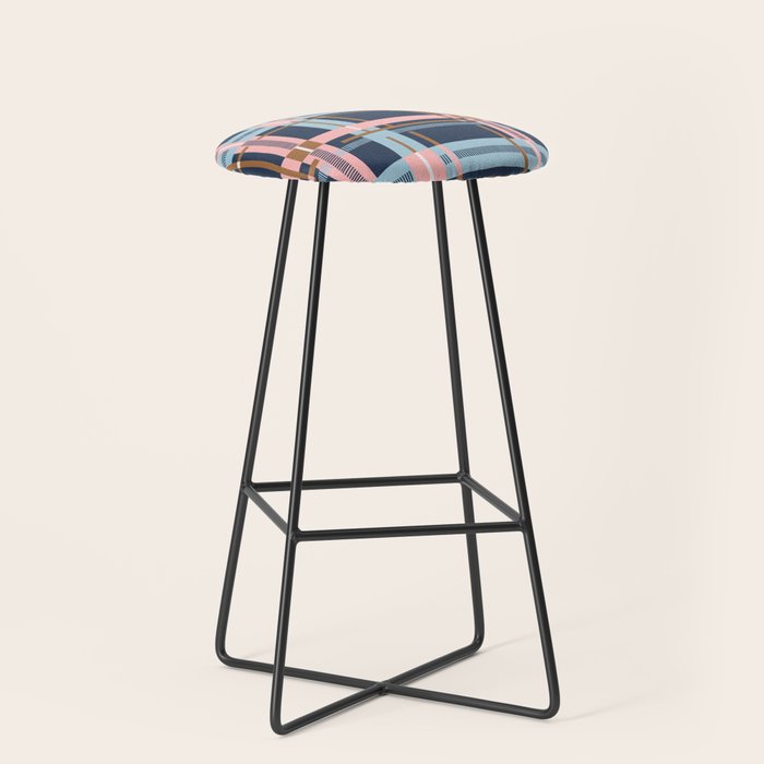 Dark Bold Linear Harmony Stool Gallery Image 1
