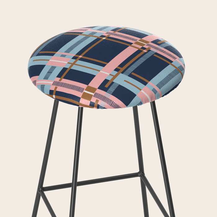 Dark Bold Linear Harmony Stool Gallery Image 2