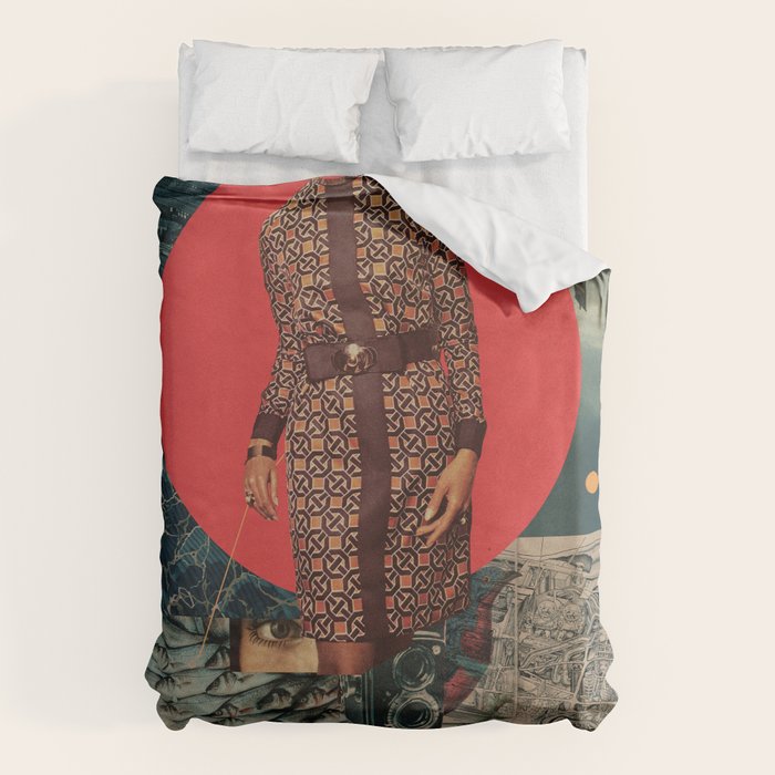 I looked into the Eye of this World Duvet Cover Gallery Image 1