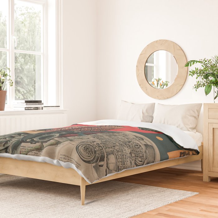 I looked into the Eye of this World Duvet Cover Gallery Image 2
