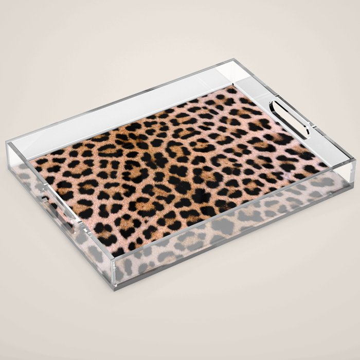Cheetah Print Acrylic Tray Gallery Image 1