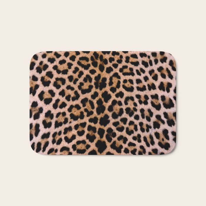 Cheetah Print Bath Mat Gallery Image 1