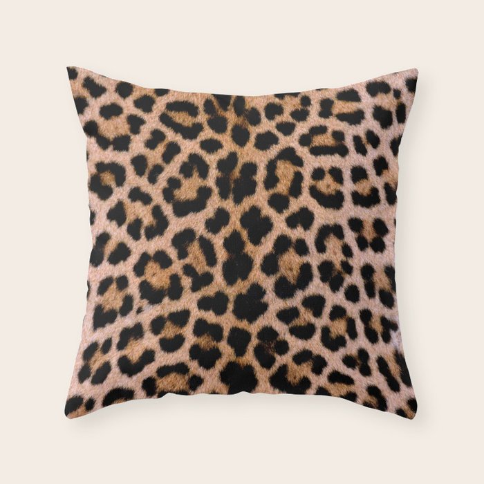 Cheetah Print Throw Pillow Gallery Image 6