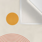 Abstraction_SUN_DOUBLE_LINE_POP_ART_Minimalism_001C Wall Tapestry Gallery Image 3