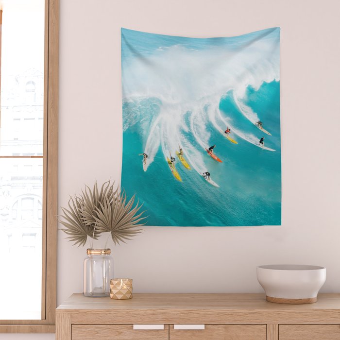 Let's Surf Wall Tapestry Gallery Image 2