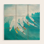 Let's Surf Wood Wall Art Gallery Image 1