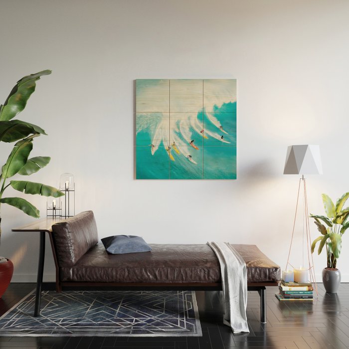 Let's Surf Wood Wall Art Gallery Image 2
